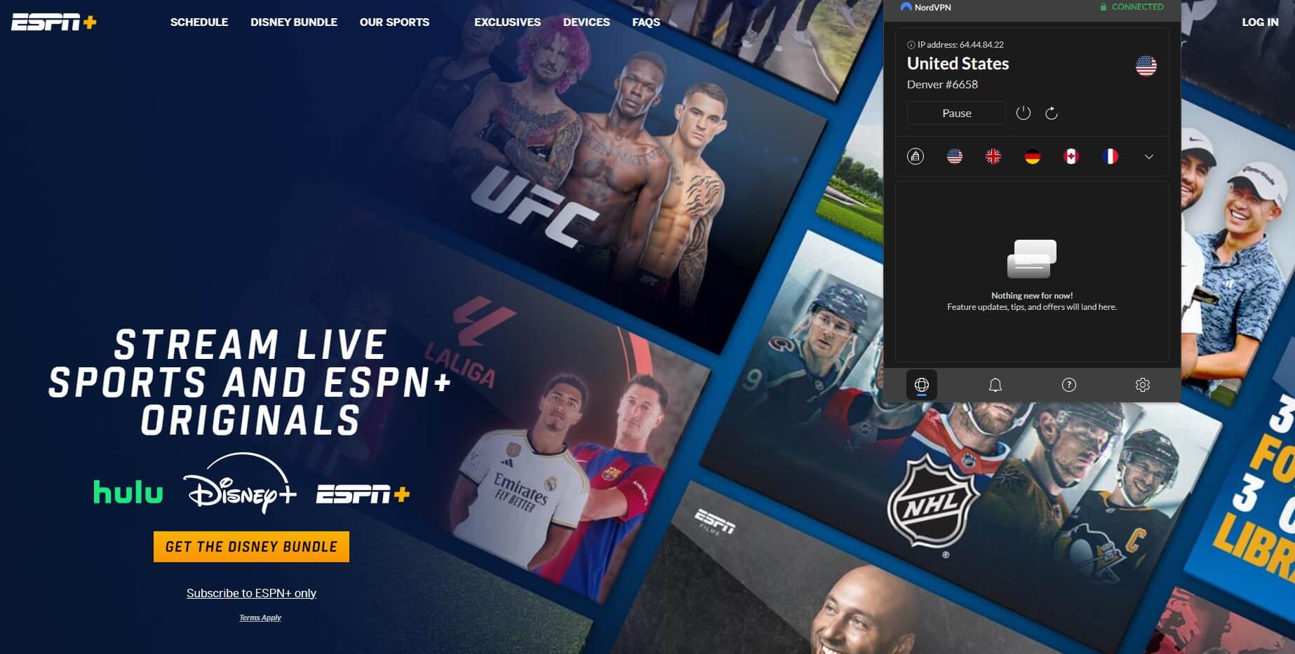 Nordvpn Espn Plus