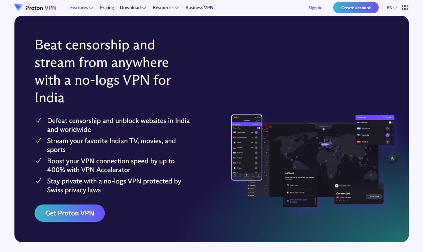 Proton Vpn India