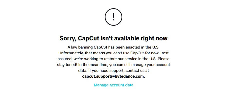 Capcut Blocked Us