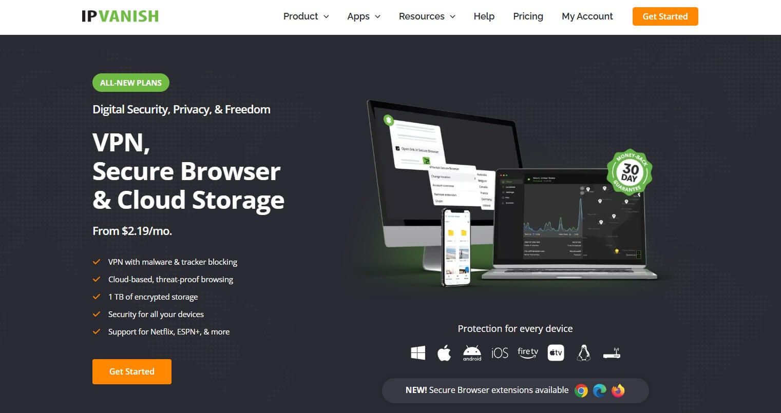 Ipvanish Home Page