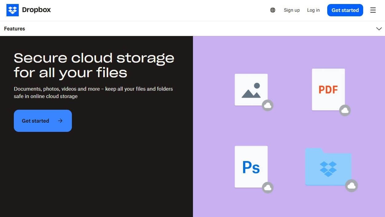 Dropbox Secure Cloud Storage