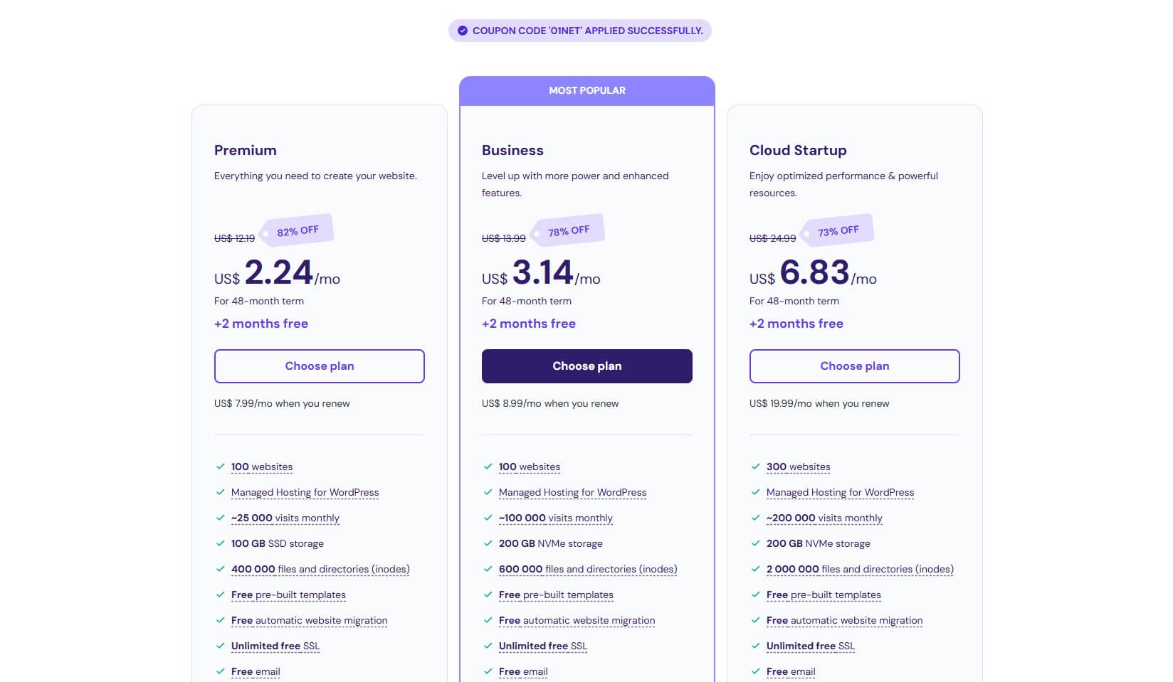 Hostinger Shared Hosting Price Coupon