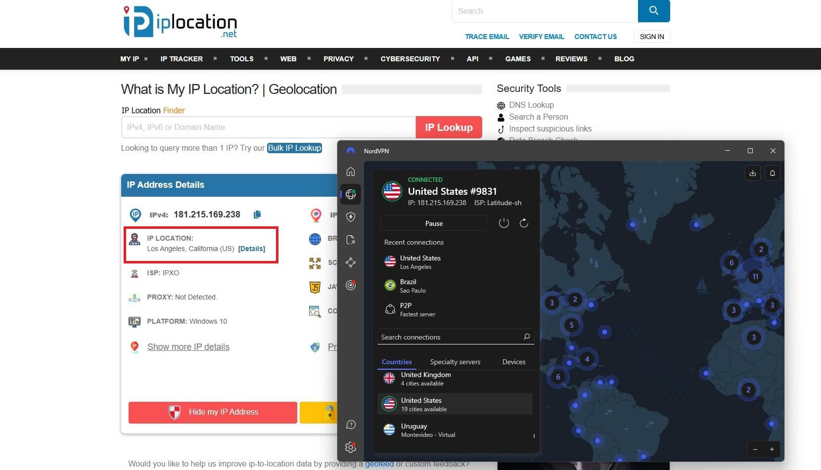 Nordvpn Los Angeles Ip Location