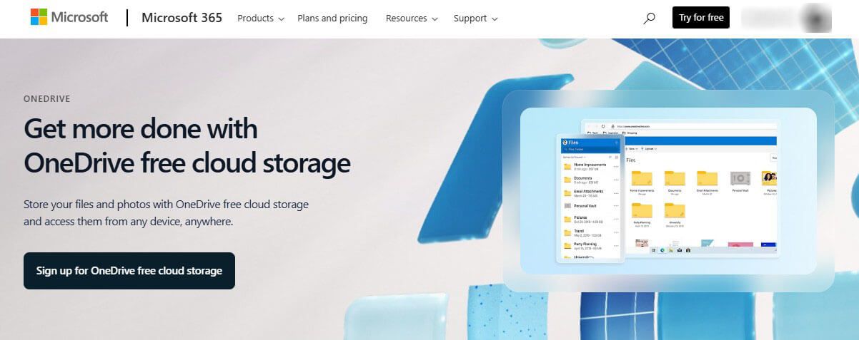 Onedrive Home Page