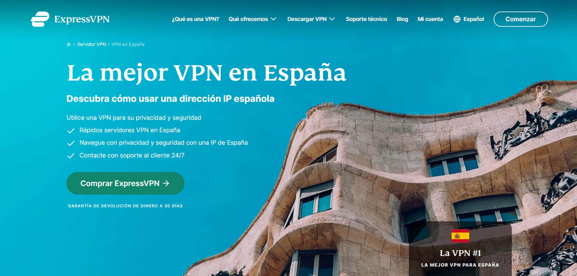 ExpressVPN La mejor VPN para España