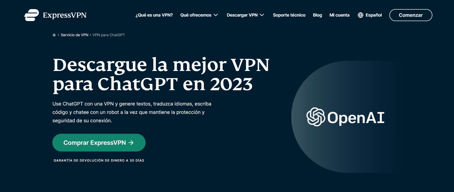 ExpressVPN para ChatGPT