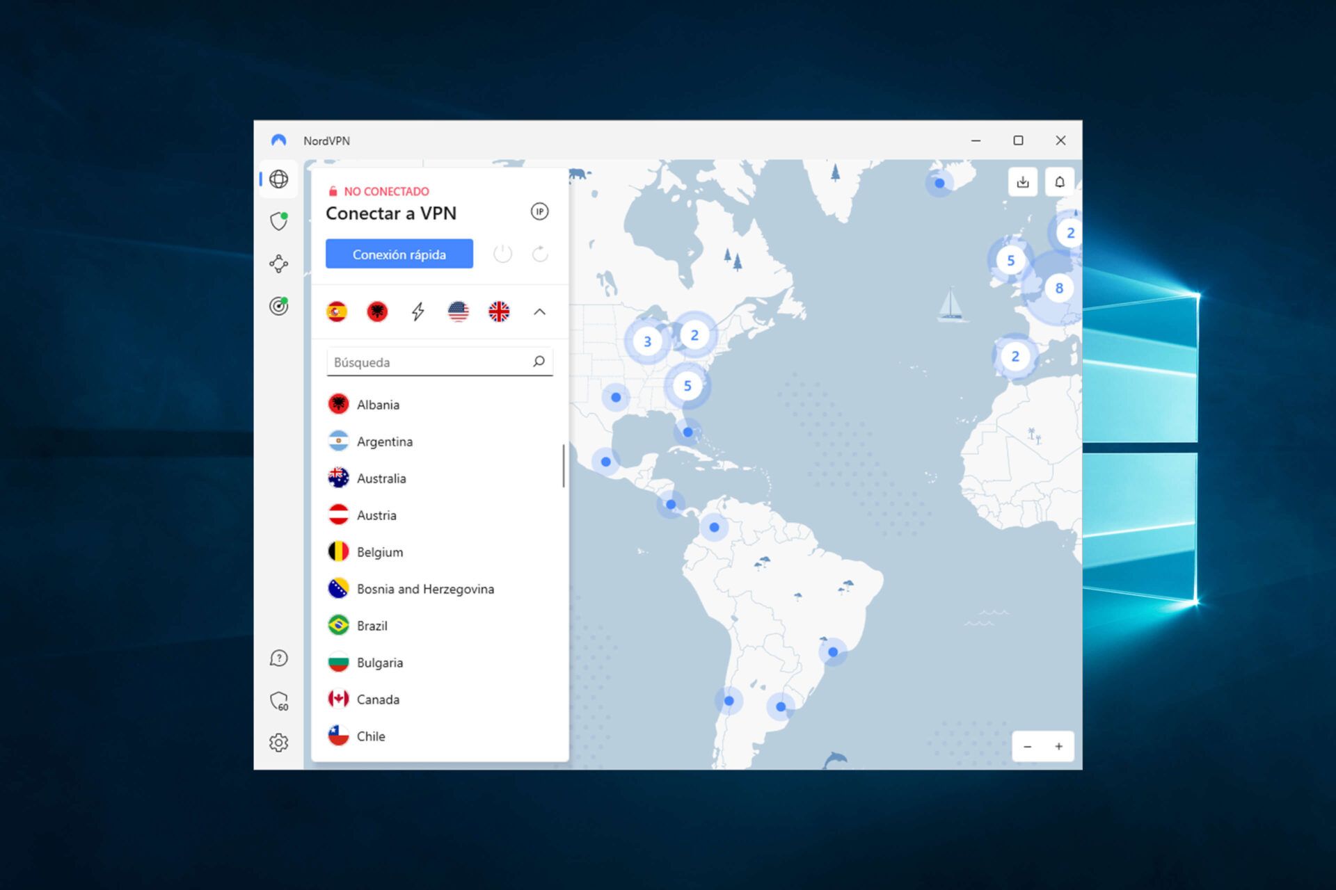 Usar NordVPN