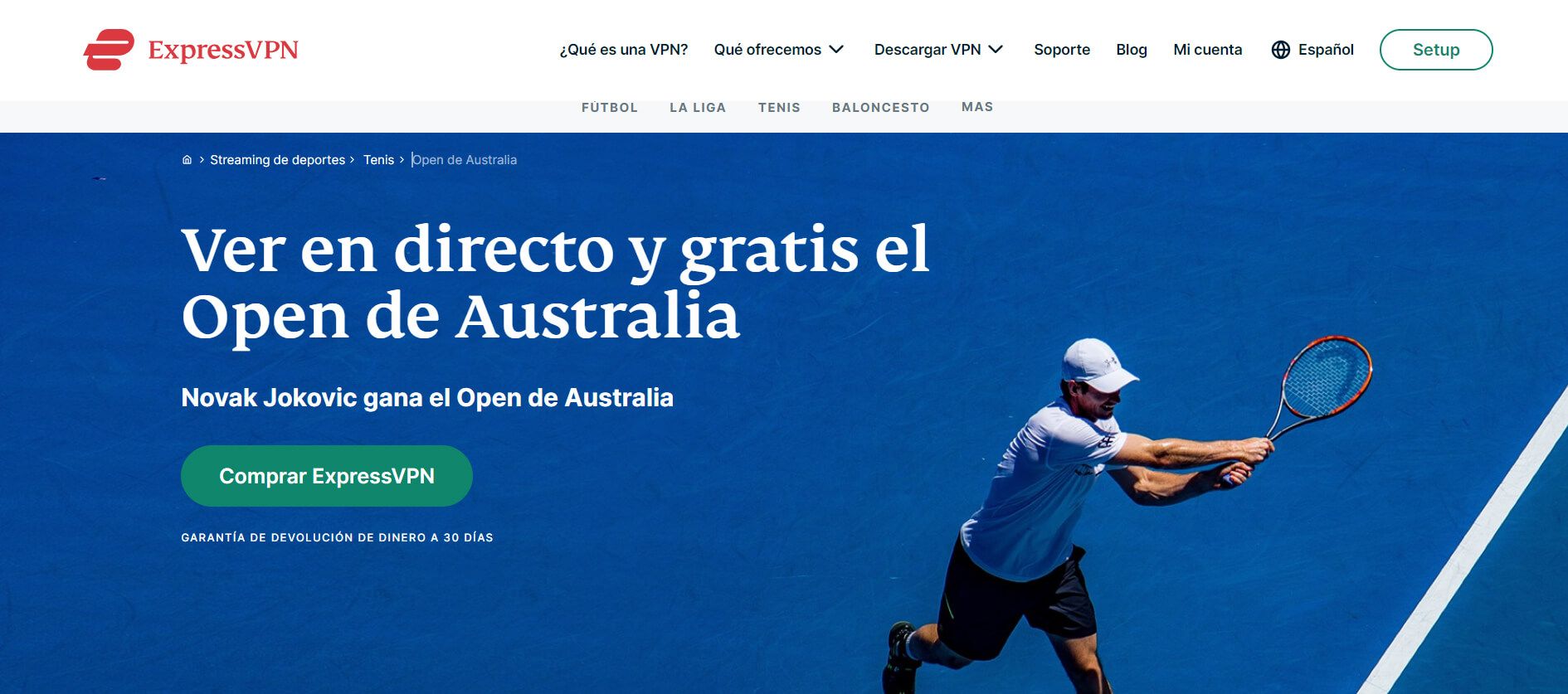 Abierto de Australia ExpressVPN