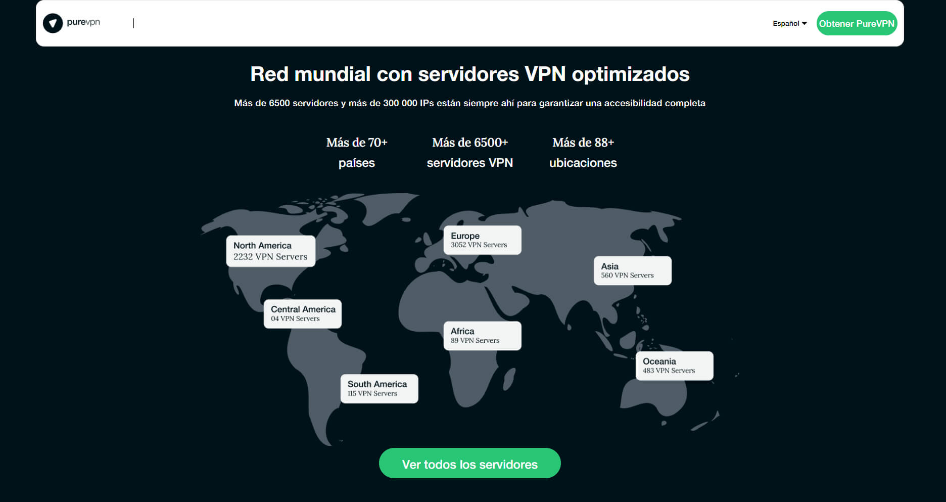 Servidores PureVPN