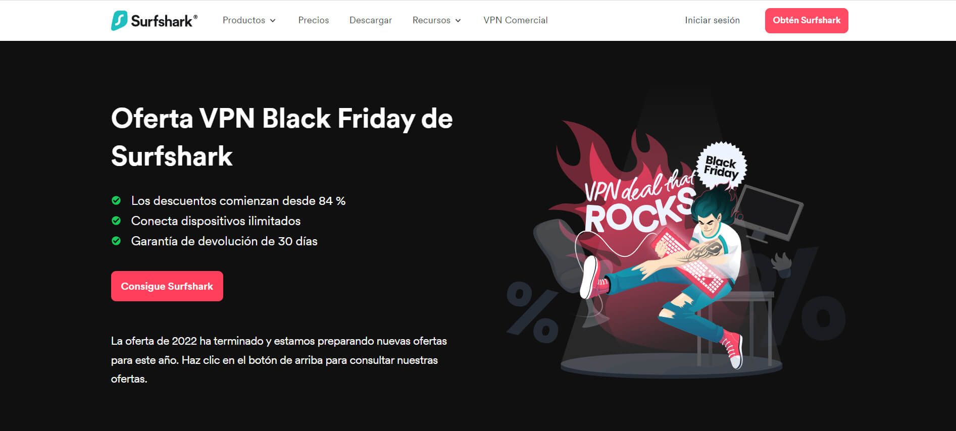 Surfshark Promoción Black Friday