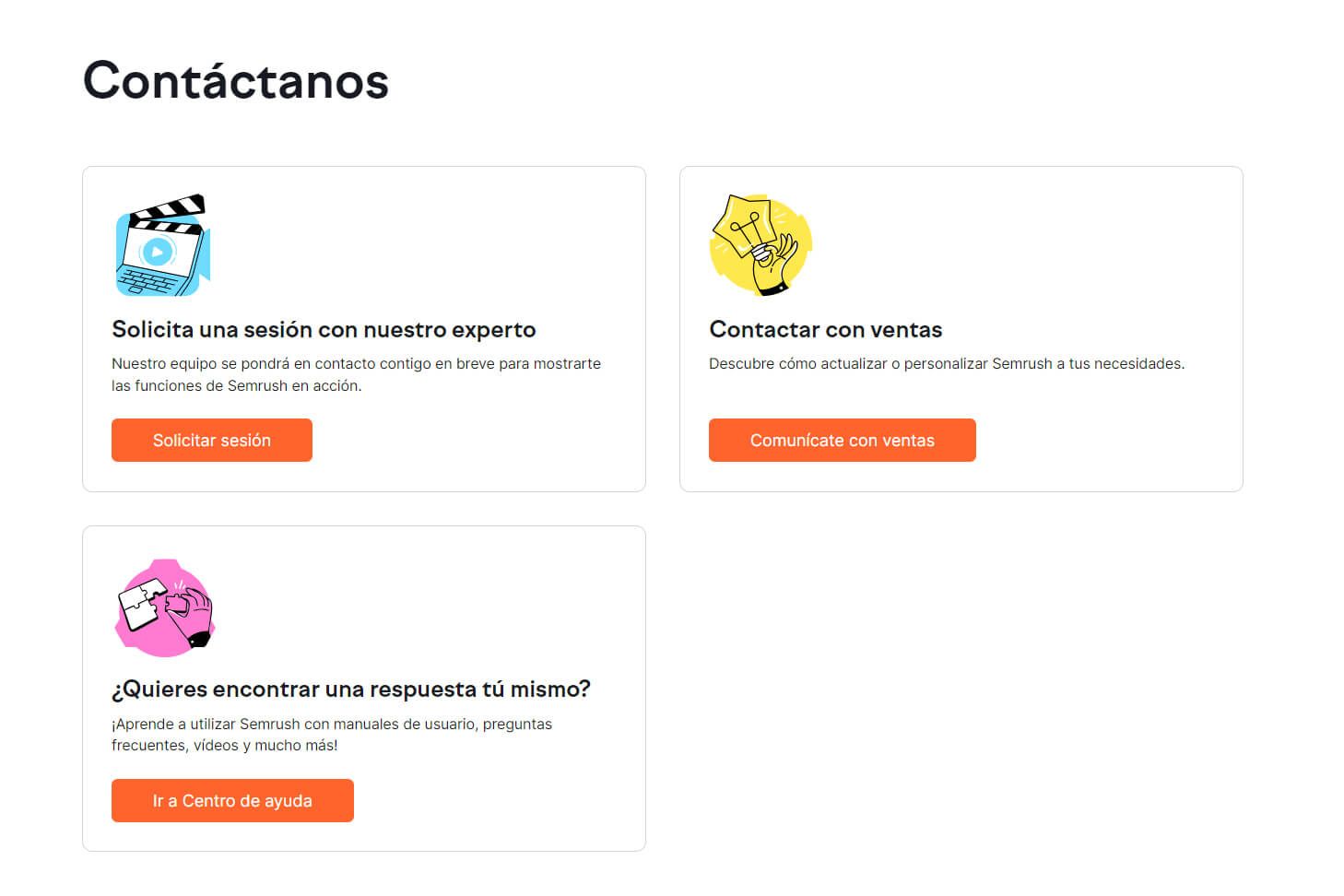 Contacto Semrush