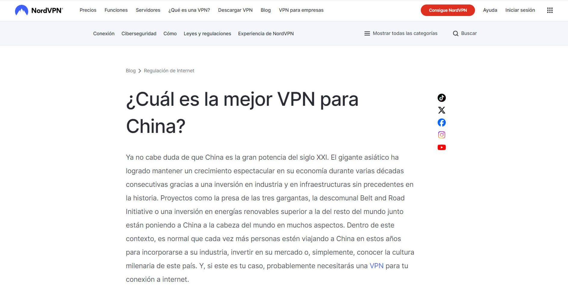 Nordvpn China