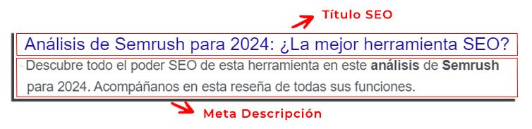 Titulo Seo Meta Descripcion