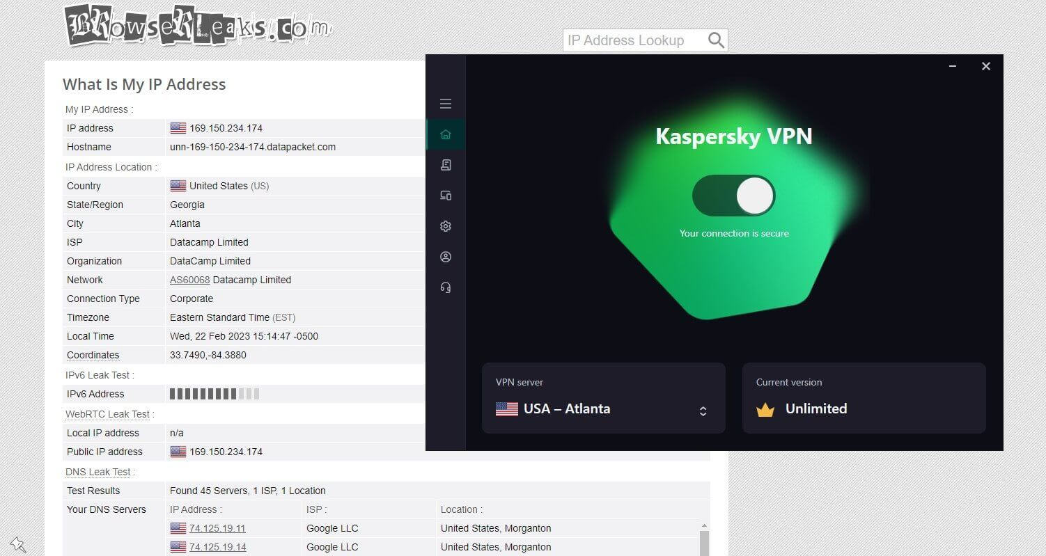 Kaspersky Vpn Browserleaks Fuga De Ip