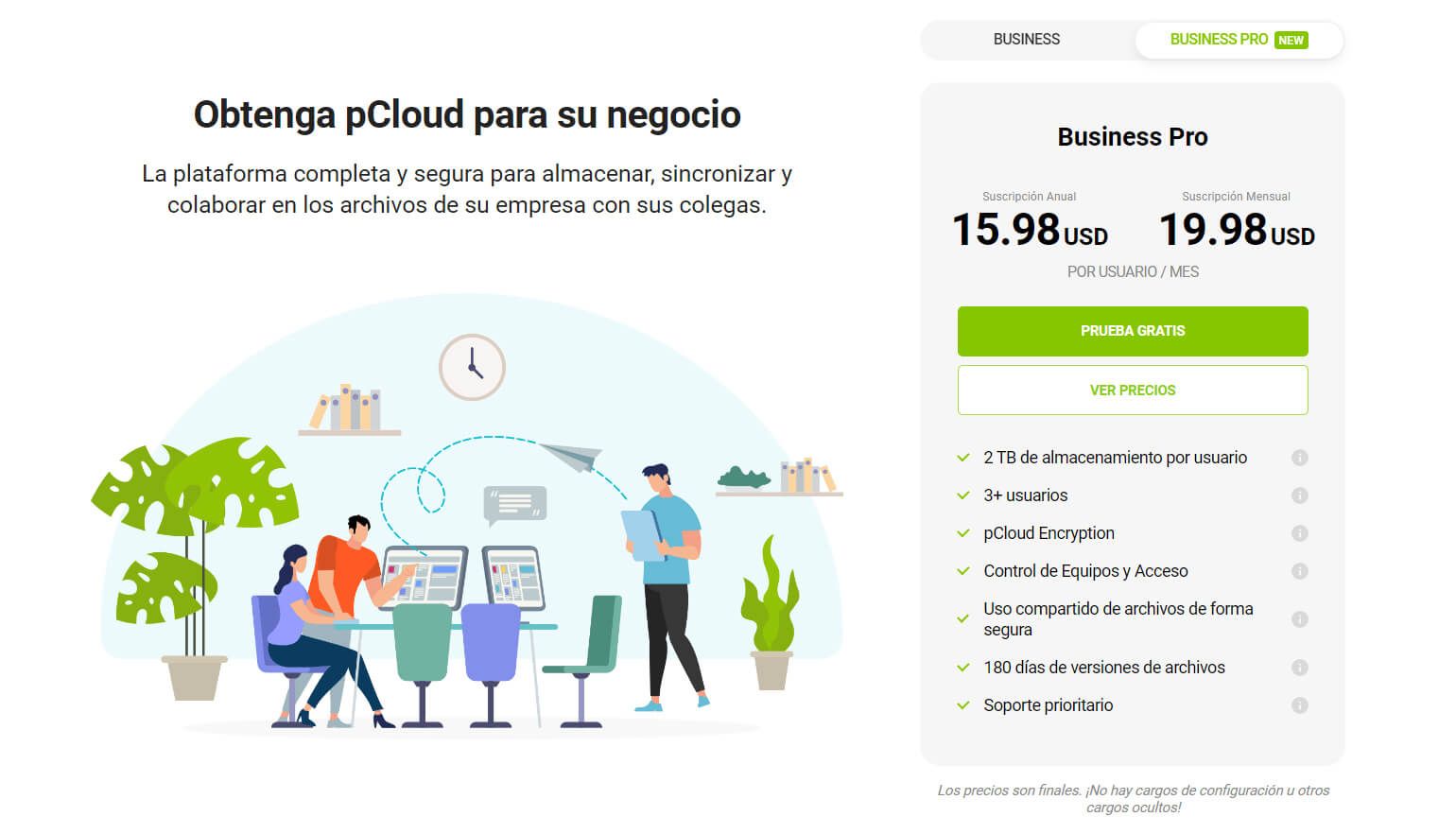 Pcloud Plan Negocio