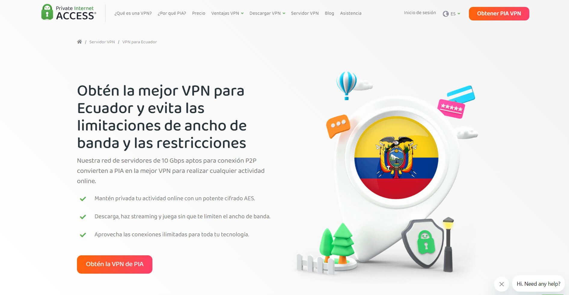 Private Internet Access Ecuador