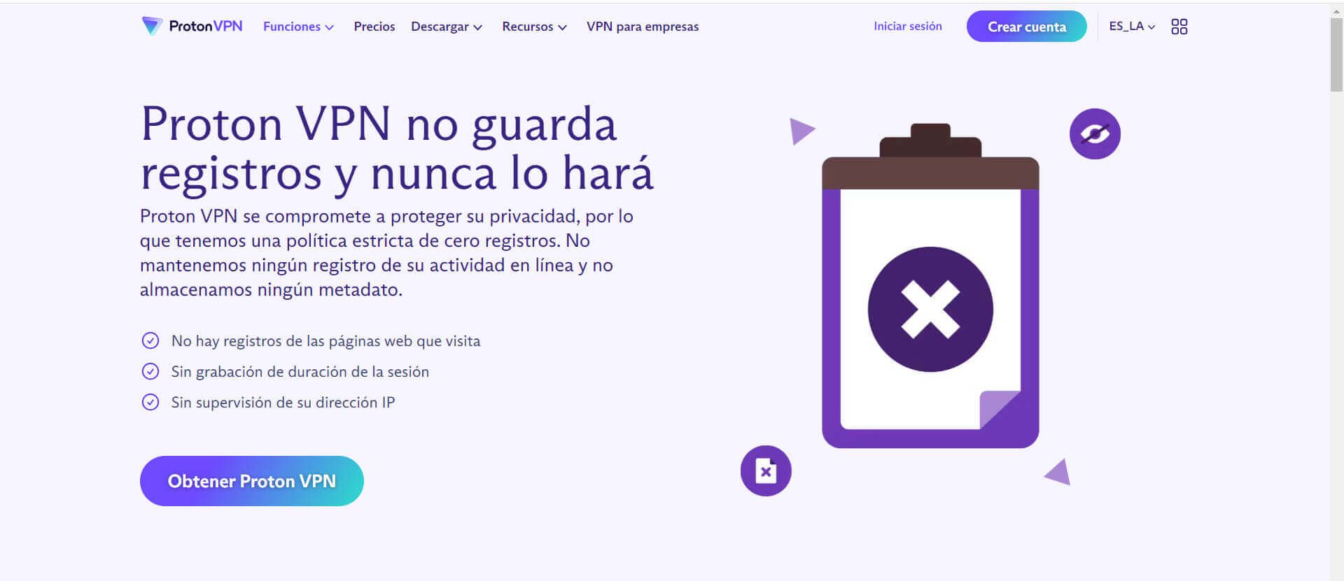 Protonvpn Politica De No Registros