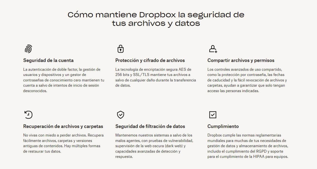 Seguridad Dropbox