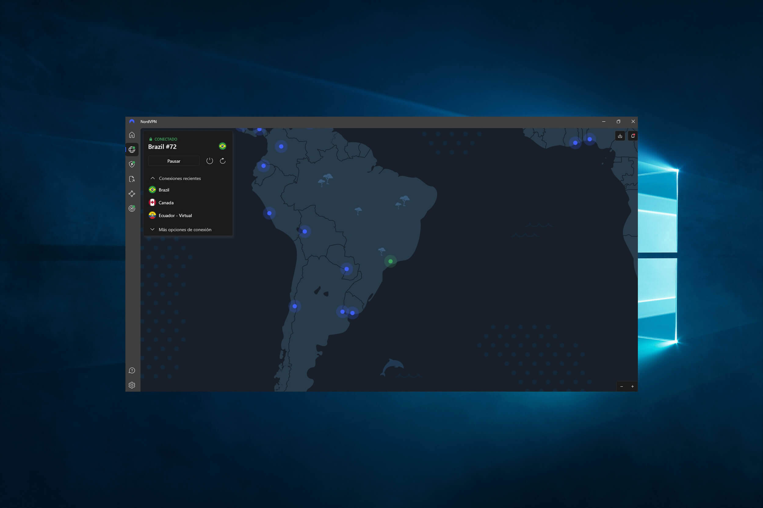 Nordvpn Conectado Brasil