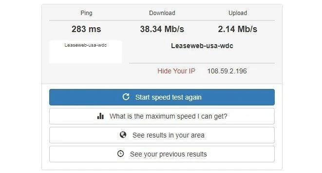 Urban Vpn Prueba De Velocidad Estados Unidos