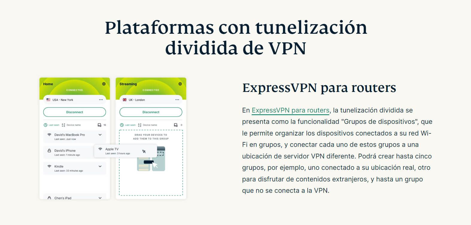 Expressvpn Tunelizacion Dividida Router Dispositivos