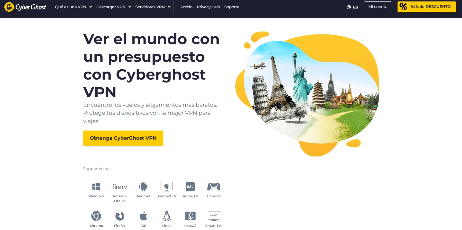 Cyberghost Viajar