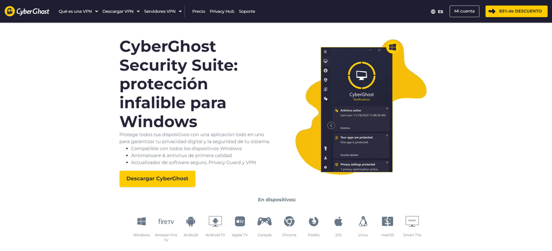 Cyberghost Security Suite Bloqueador Anuncios