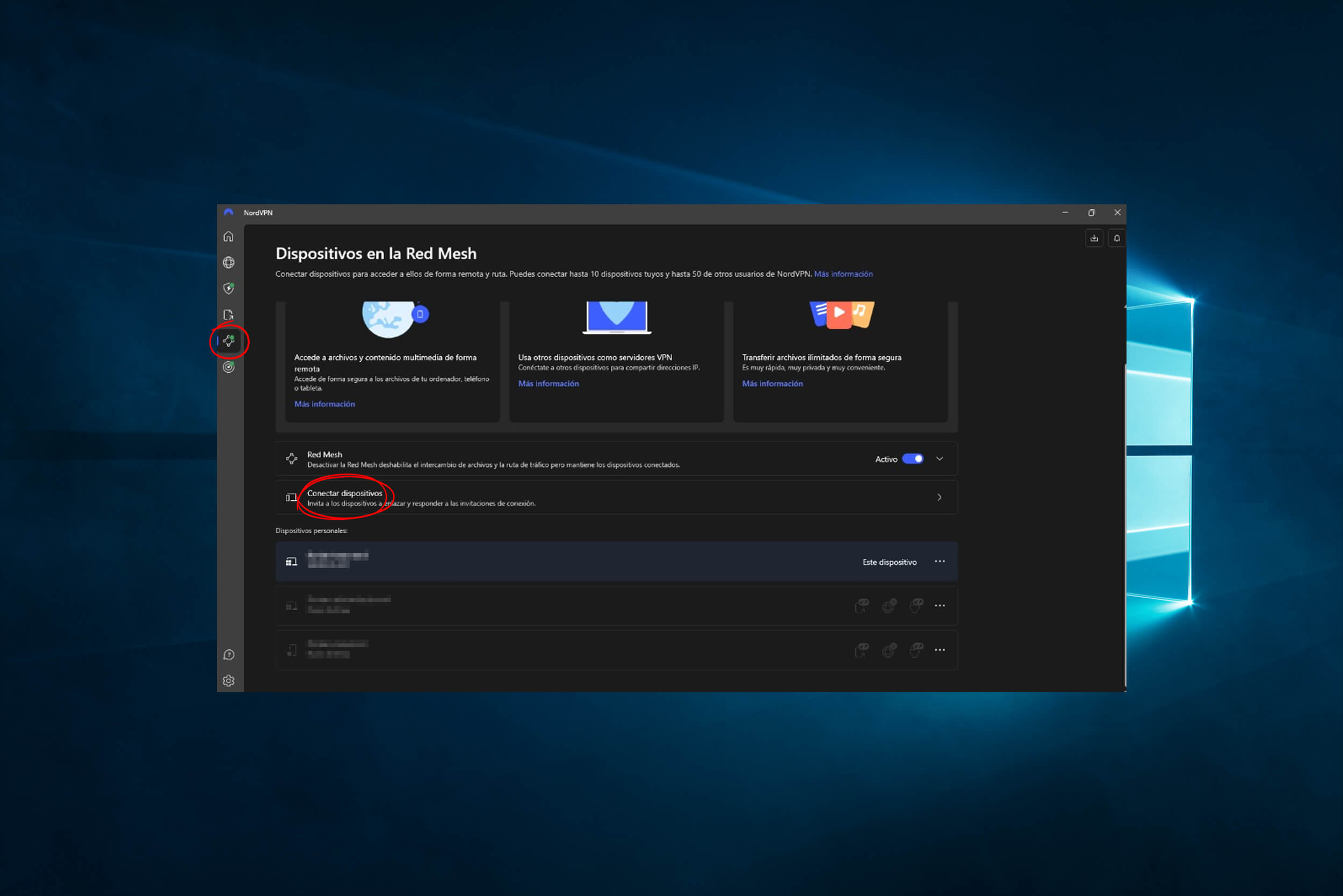 Configurar Red Mesh Nordvpn