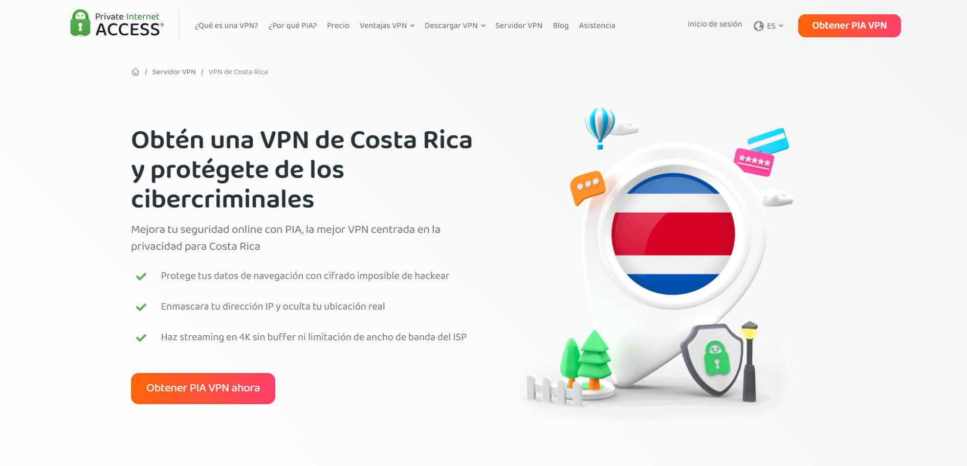 Private Internet Access Costa Rica