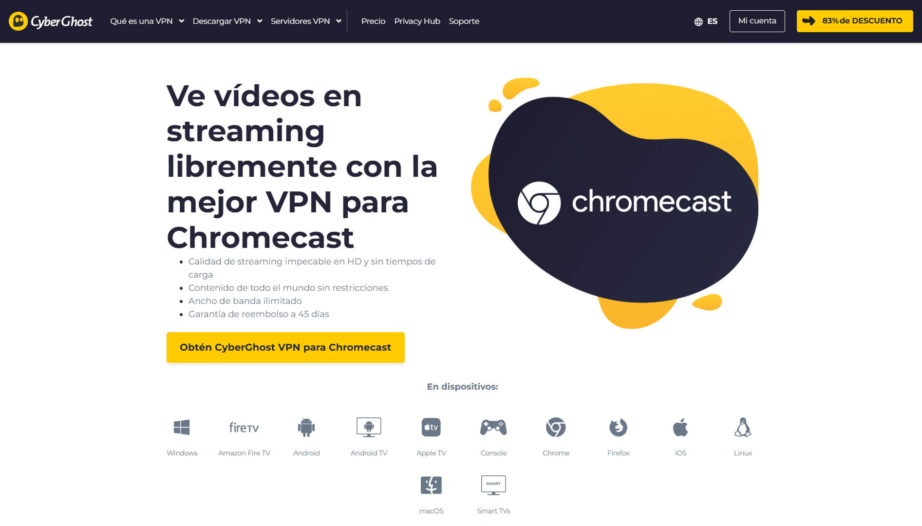 Cyberghost Chromecast