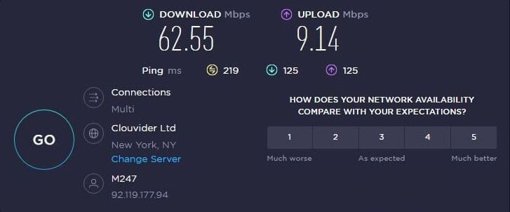 Estados Unidos Prueba De Velocidad Windscribe