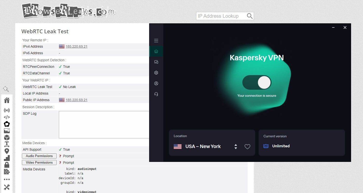 Kaspersky Vpn Browserleaks