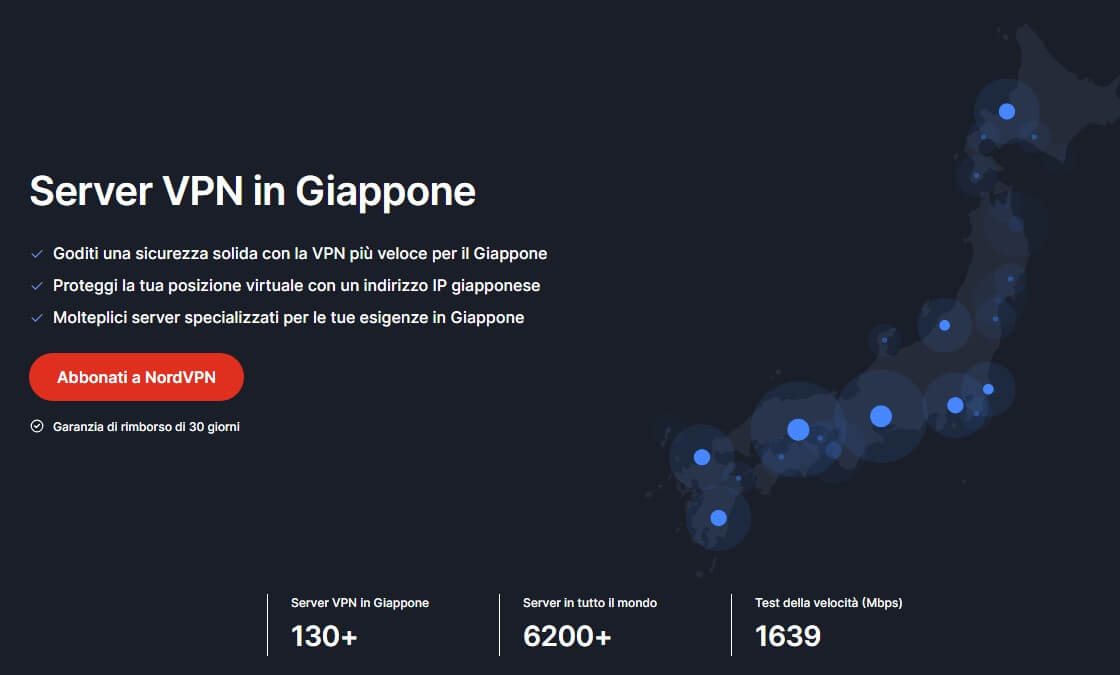 Nordvpn Giappone