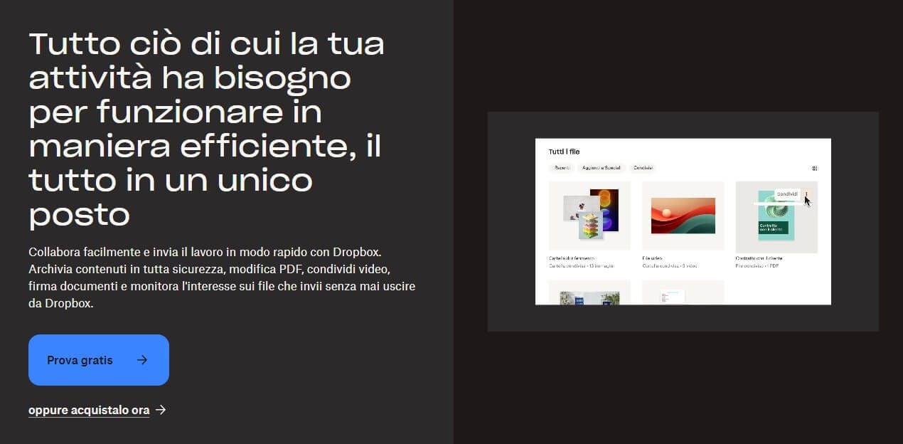 Dropbox Integrazioni