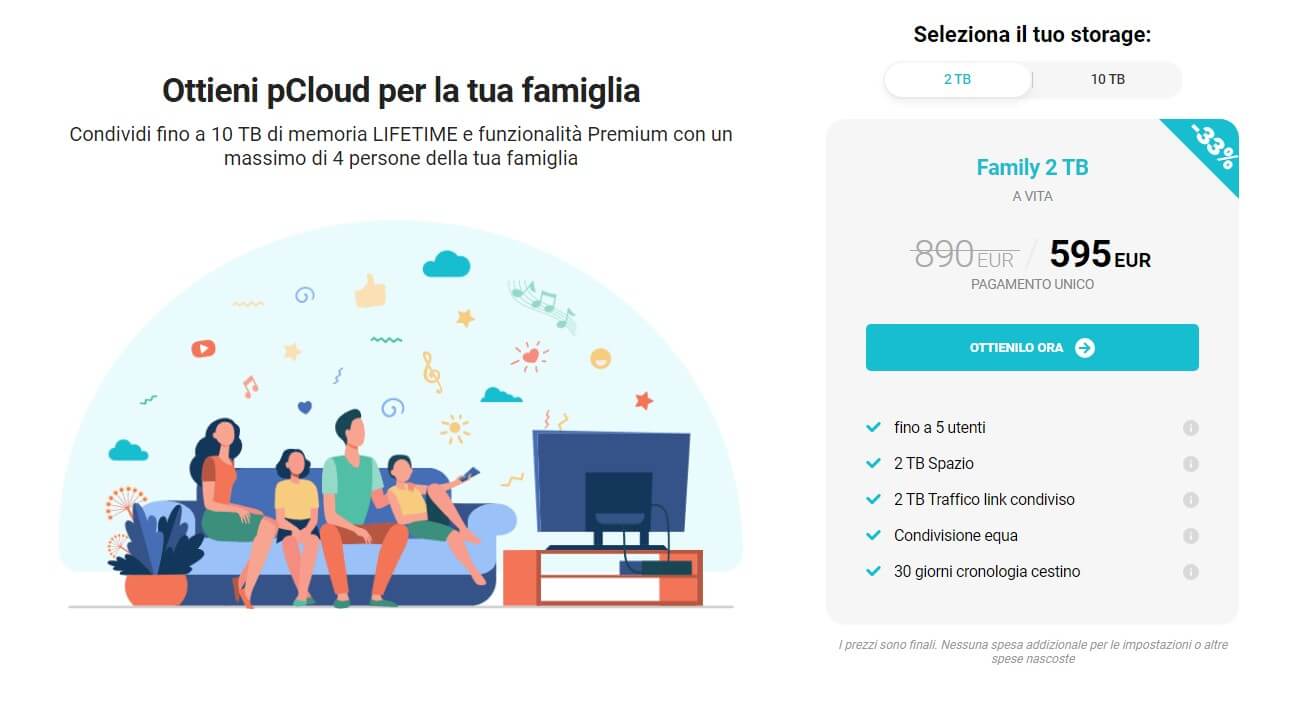 Pcloud Famiglia