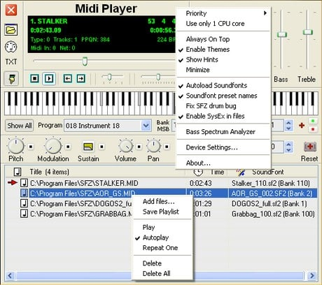 SoundFont Midi Player free