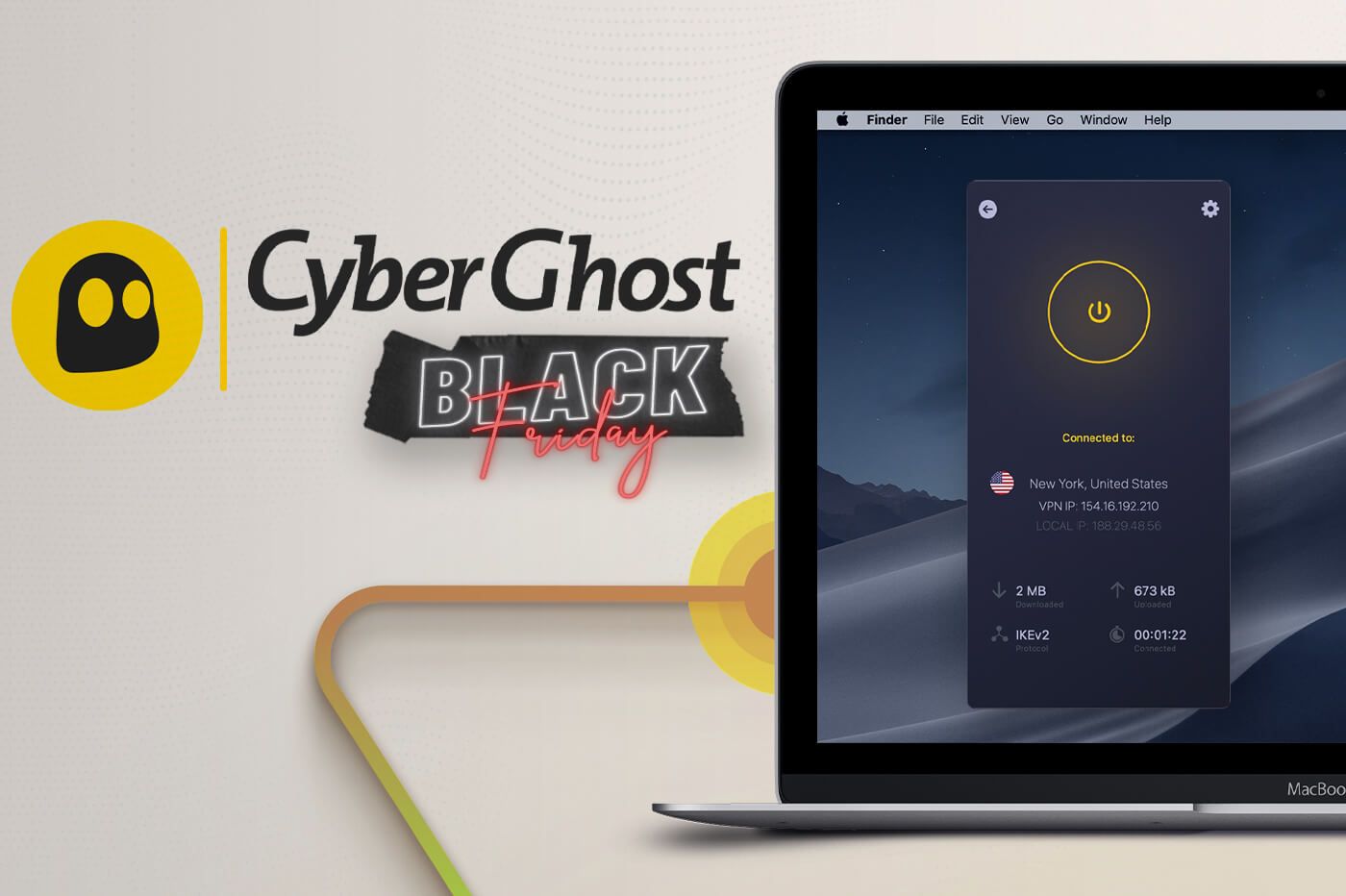 CyberGhost Black Friday indirimi