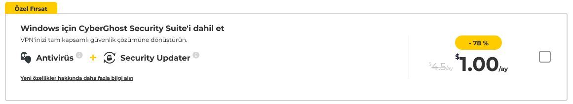 CyberGhost Security Suite Black Friday