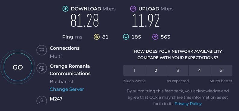 Protonvpn Romanya Hız Testi