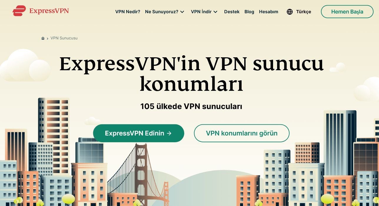 Expressvpn Sunucu Ağı