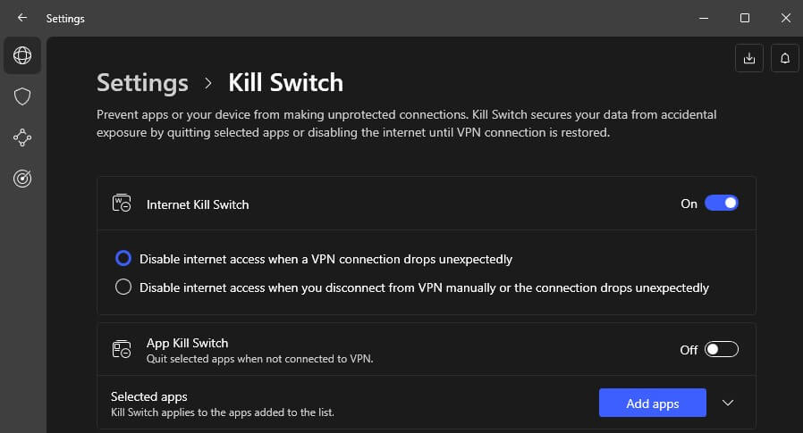 Nordvpn Uygulama Düzeyinde Kill Switch