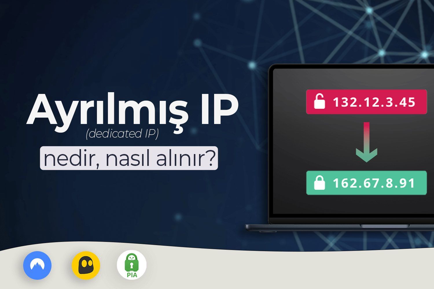 Ayrılmış IP'li en iyi 3 VPN