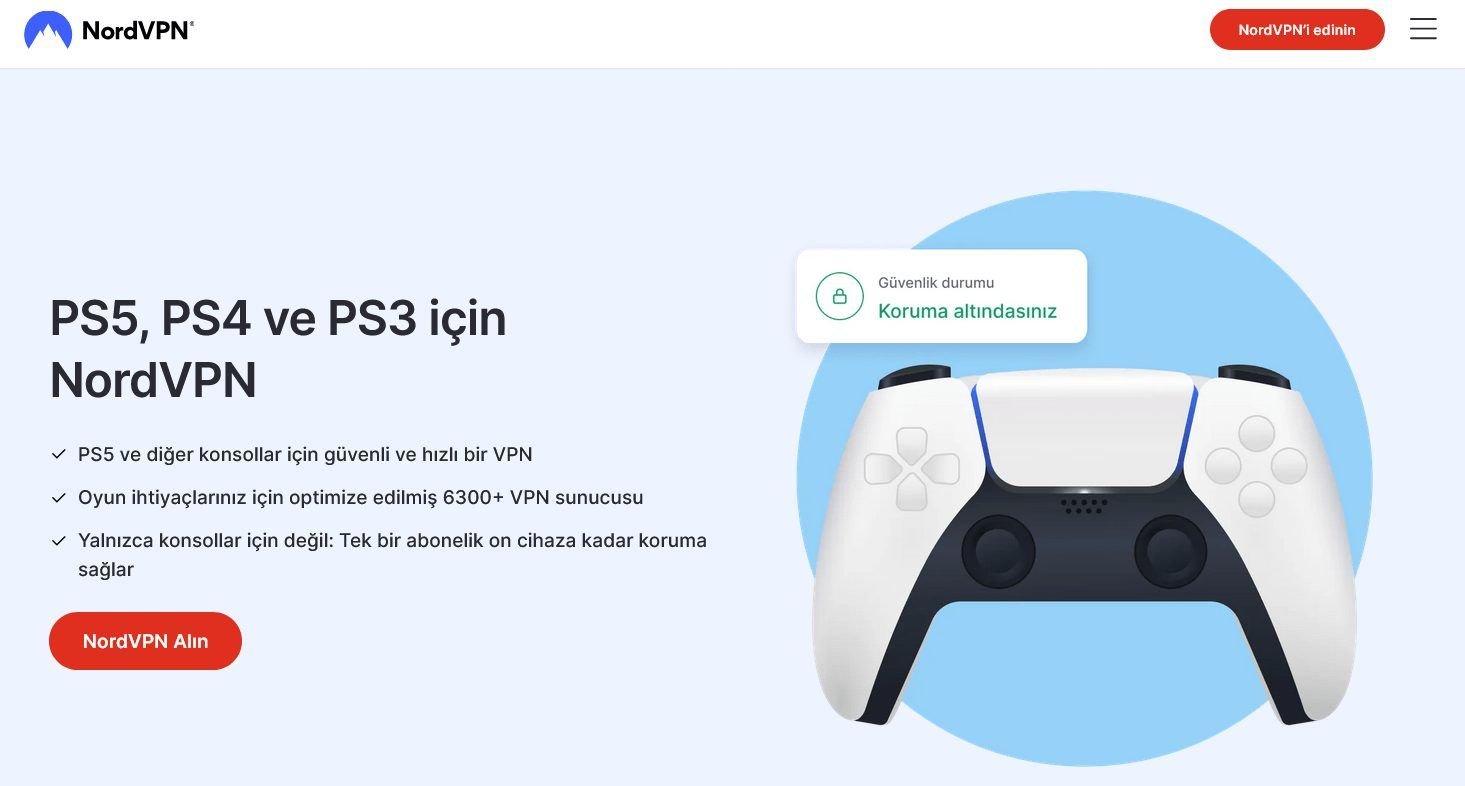 NordVPN Playstation Desteği