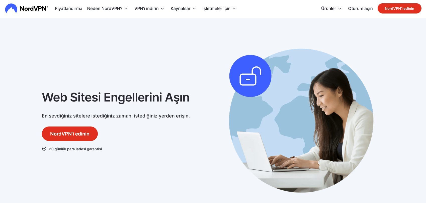 NordVPN Yasaklı Sitelere Giriş