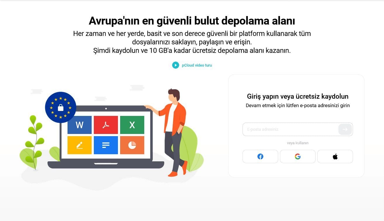 Pcloud ücretsiz Bulut Depolama