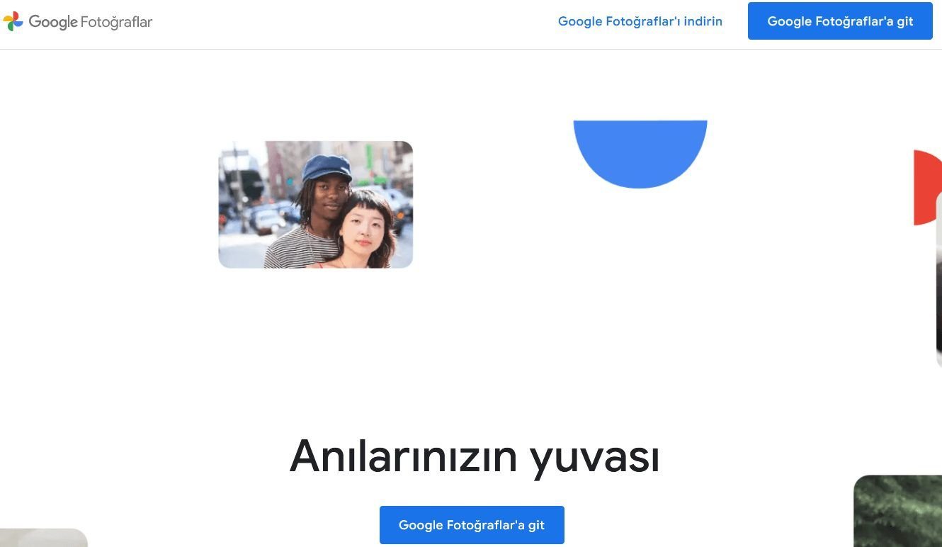 Google Fotoğraflar Bulut Depolama